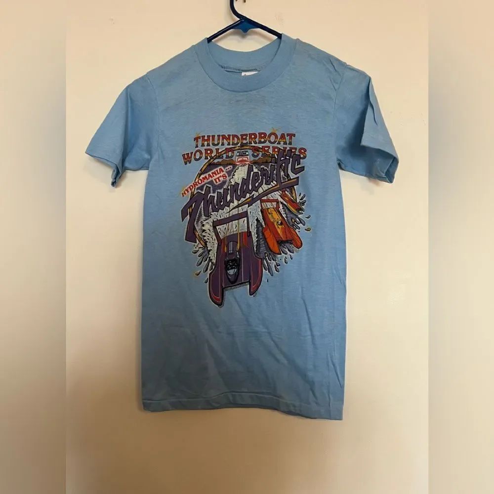 Vintage Blue Thunderboat Graphic T-Shirt